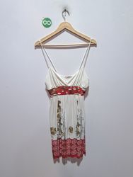 Forever 21 White Floral Print Mini Dress