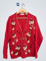 Carolyn Taylor For By Design Rotes Weihnachtsstric..