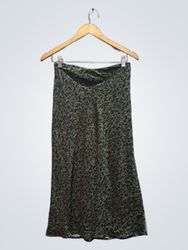 Time and Tru Women's Size S (4-6) Green Leopard Pr..