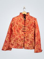 Women's Brocade Mandarin Collar Jacket