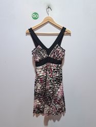 DE.CODED Women's Rüschenblumenbedrucktes Kleid
