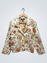Orvis Giacca in jacquard floreale
