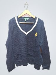 Lauren Ralph Lauren V-Ausschnitt Zopfmuster-Pullov..