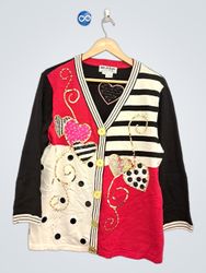 Jack B. Quick Women's Heart & Stripe Embellished C..