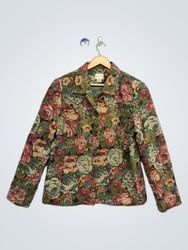 KORET Floral Tapestry Blazer
