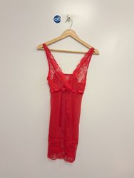 Rotes Spitzen-Babydoll