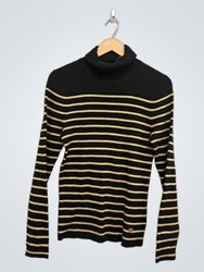 Pull-over col roulé rayé Ralph Lauren Petite