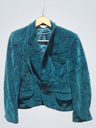 Veste blazer en velours teal J.G. HOOK