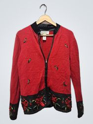 Tiara International Christmas Collection Red Cardi..
