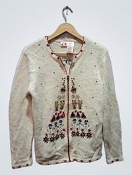 Women's Winter White Cardigan