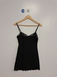 BOZZOLO Cami con pizzo nero