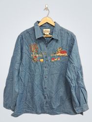 Tradition Country Collection Denim Shirt with Farm..