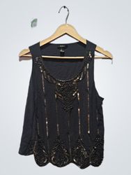 Forever 21 Embellished Sleeveless Top