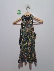 CATO Sleeveless Printed Mock Neck Top