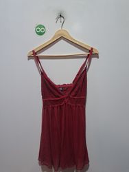 RACHEL RACHEL ROY Rotes Spitzenbesatz-Chemise
