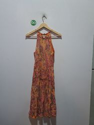 Ann Taylor Paisley Print Halter Dress