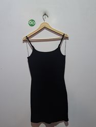 Black Velvet Spaghetti Strap Dress