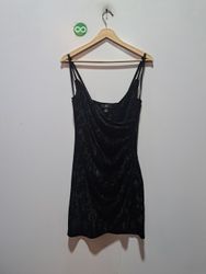 Black Velvet Ruched Mini Dress