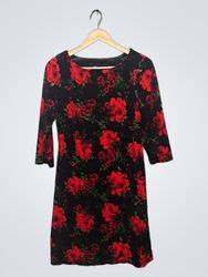 RN Studio by RONNI NICOL Black Floral Print Dress