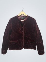 Chaus Velvet Cropped Jacket
