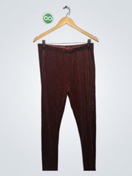 SEFRA Brown Velvet Leggings Größe L
