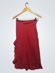Wild Fable Red Heart Print Ruffle Rock