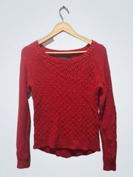 Pull en maille rouge Aeropostale