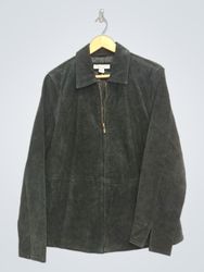 Coldwater Creek Women's Dark Gray Suede Jacket