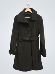 Anne Klein Women's Belted Wool Blend Coat