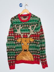Blizzard Bay Men's Christmas Reindeer Ugly Sweater