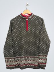 Breckenridge Women's Snowflake Fair Isle Quarter Z..