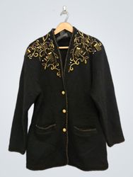 L'magain Diffusion Black Embroidered Jacket