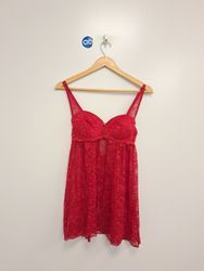 Red Lace Babydoll Lingerie