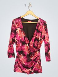 Top pour femmes ELLE à imprimé floral, encolure en..