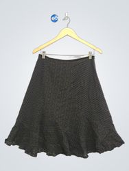 Gonna midi con occhielli Apostrophe Black