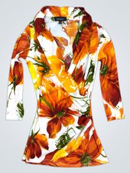 Karen Kane Floral Print Wrap Dress