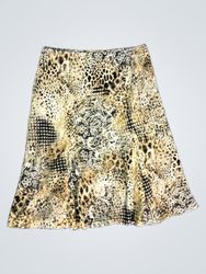 VERSAILLES Damen Midirock mit Tiermuster