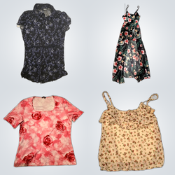 Y2k floral tops and dresses