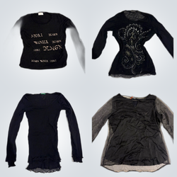 Y2K Graphic Euro Tops