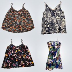 Vintage Y2K Floral Tops and Dresses