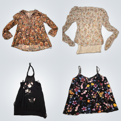 Vintage Y2K Floral Tops Bundle