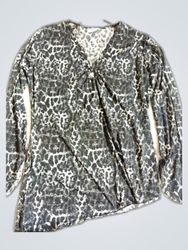 X-Mail Leopard Print Blouse
