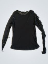 Stradivarius Sheer Long Sleeve Blouse