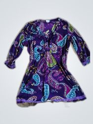 Purple Paisley Dress