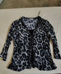 Candie's Premium Leopard Print Cardigan