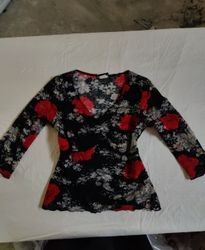 Fashion Bug Printed Wrap Blouse