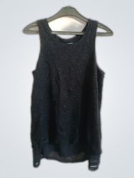 Guess Black Glitter Tank Top