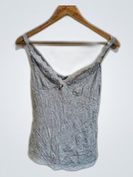 Etam Gray Lace Cami Top