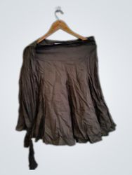Kookai Brown Wrap Skirt