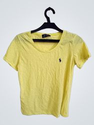 Polo Ralph Lauren Women's Yellow Crewneck T-Shirt